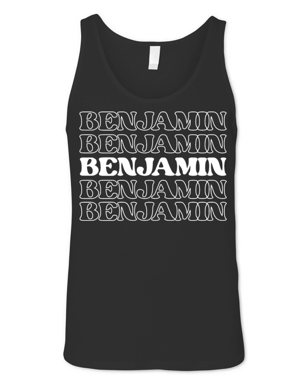 Benjamin Name Personalized First Surname Unisex Jersey Tank