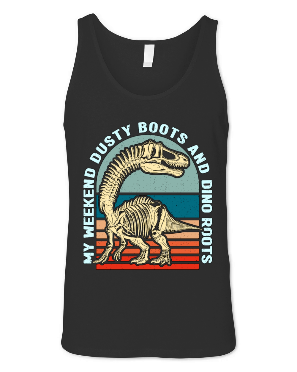 Fossil Hunter My Weekend Dusty Boots Geologist Unisex Jersey Tank