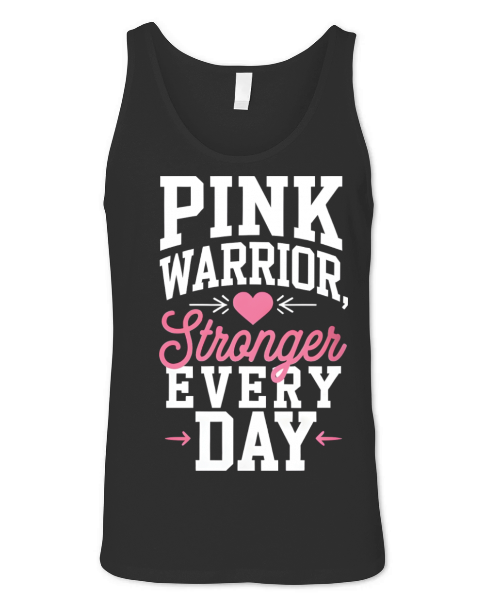 Pink Warrior Stronger Every Time Unisex Jersey Tank