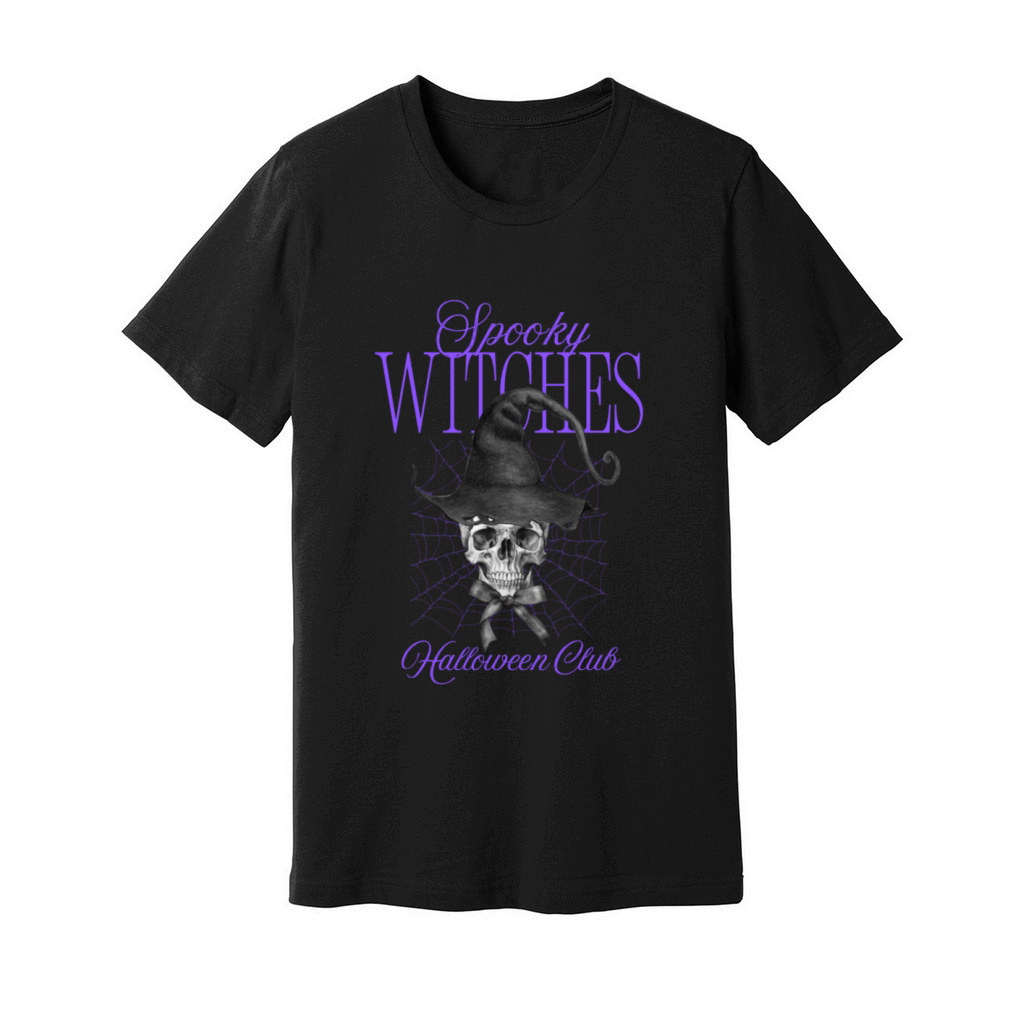 Vintage Spooky Witches Halloween Gift Unisex Jersey Tee