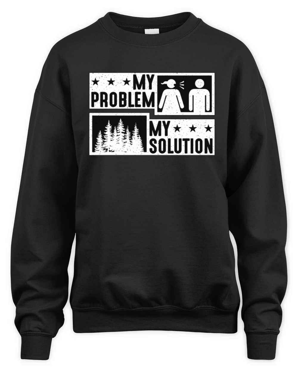 Tree Surgeon My Problem My Pictogram Dad Arborist Unisex Premium Crewneck Sweatshirt