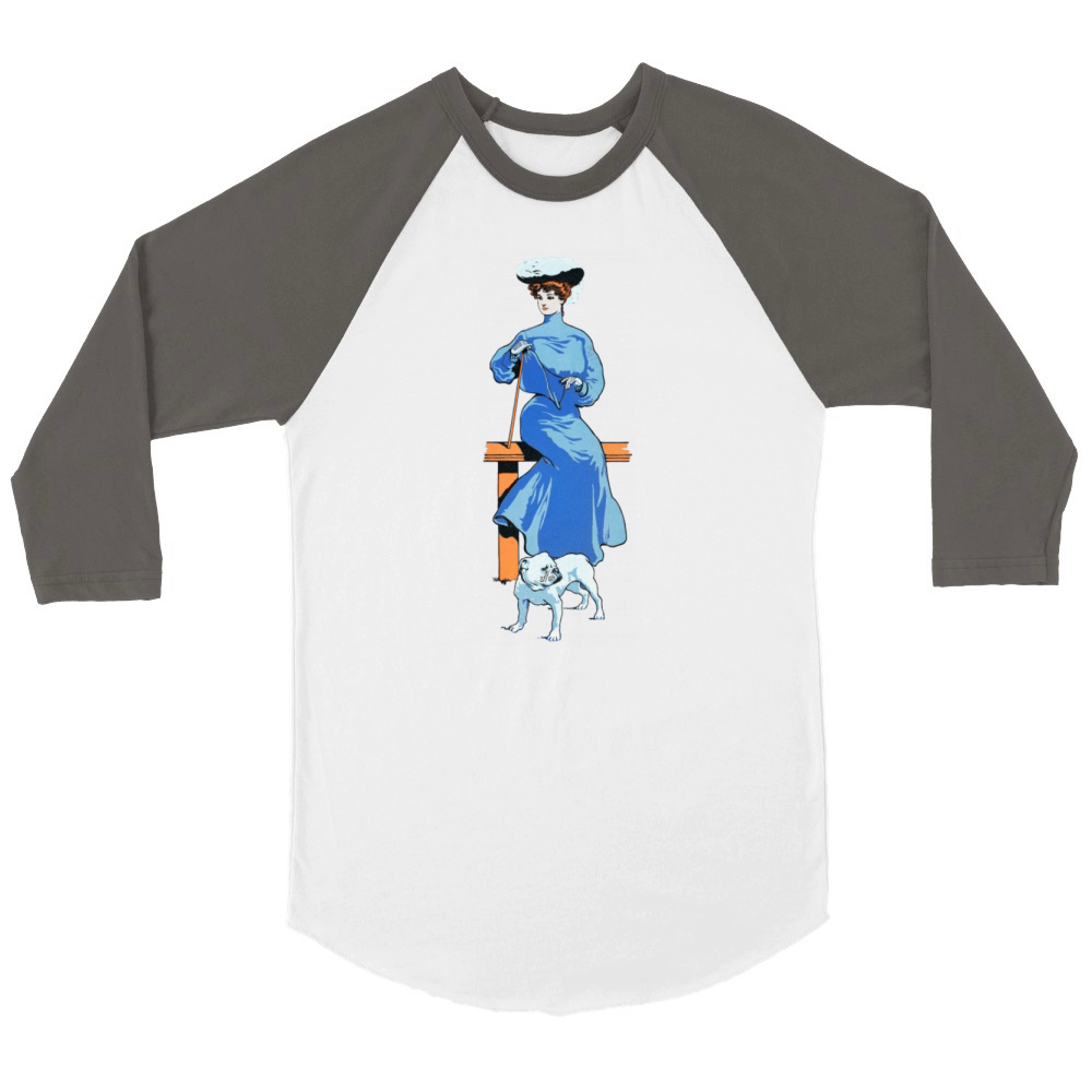 Yale girl 1908 Unisex ¾ sleeve Raglan T-shirt