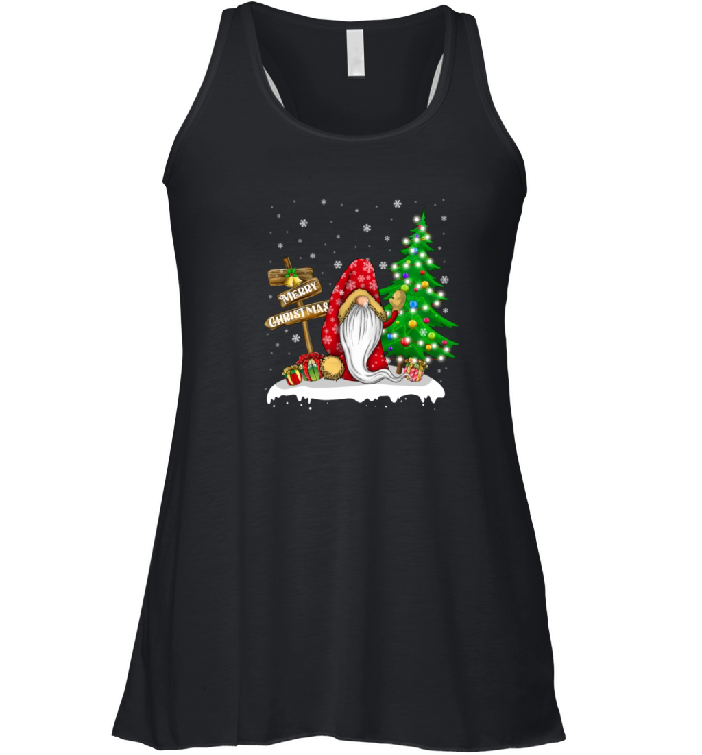 Merry Christmas Gnome Family Christmas Women's Flowy Tank Top
