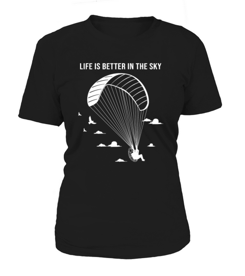 Life Is Better In The Sky Vintage Paragliding Women's T-Shirt