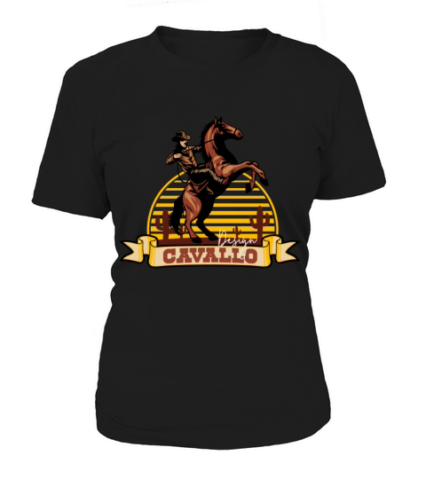 Western Cowboy Riding Horse - Cavallo Wild West De Women's T-Shirt