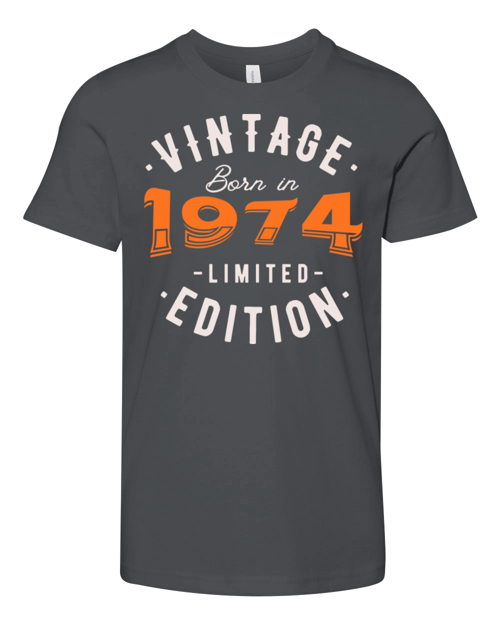 Vintage Born in 1974 - Retro Vibes Youth Unisex Jersey Tee