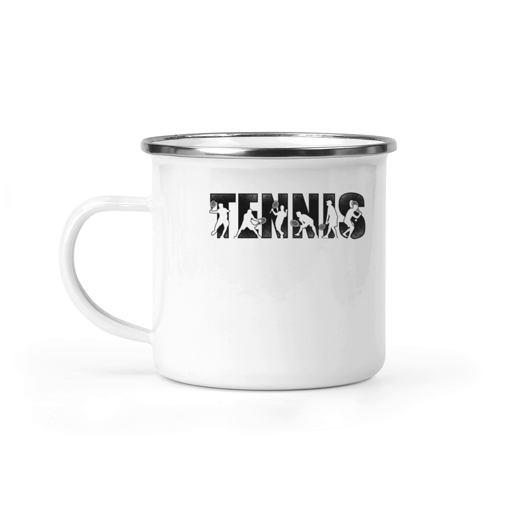 Funny Tennis Player Racket Tennis Camping Mug