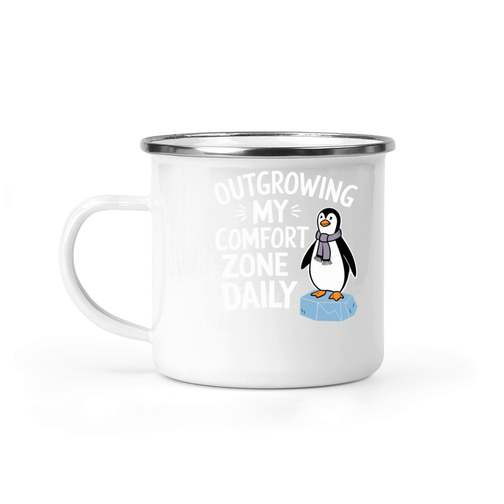 Outgrowing My Comfort Zone Daily Self-improvement Camping Mug