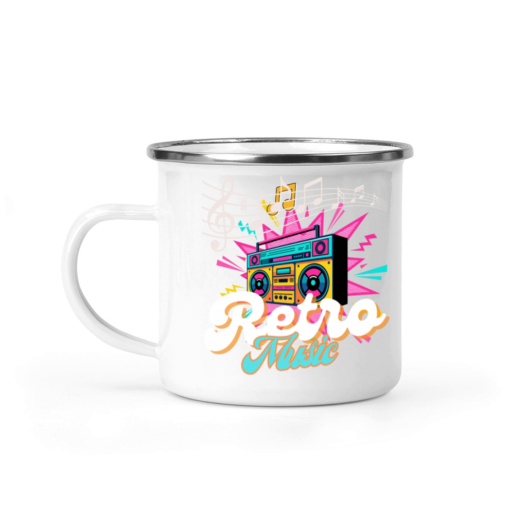 Retro Music Camping Mug