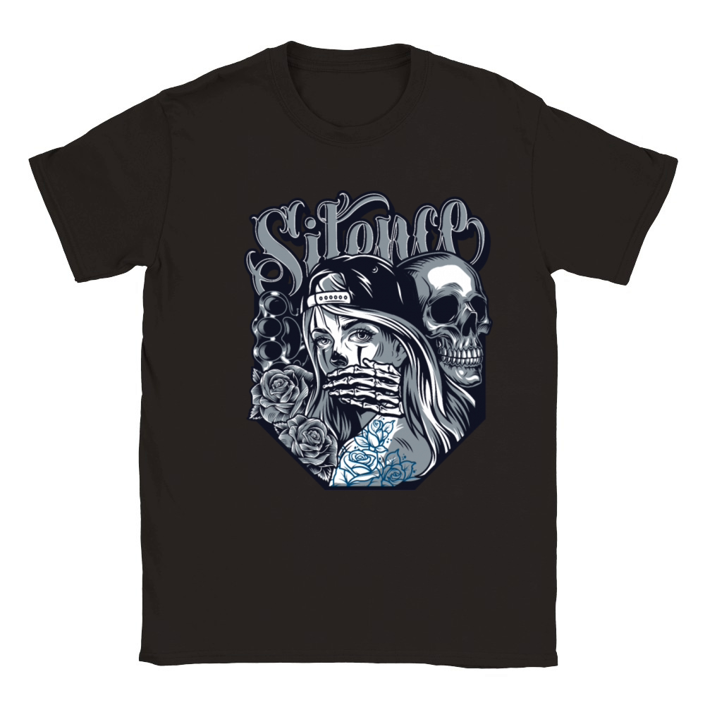 silence Chicano Vintage Design Classic Kids Crewneck T-shirt