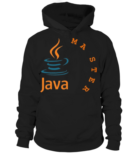 "Java Master Bold Typography Design for Developer Hoodie Unisex