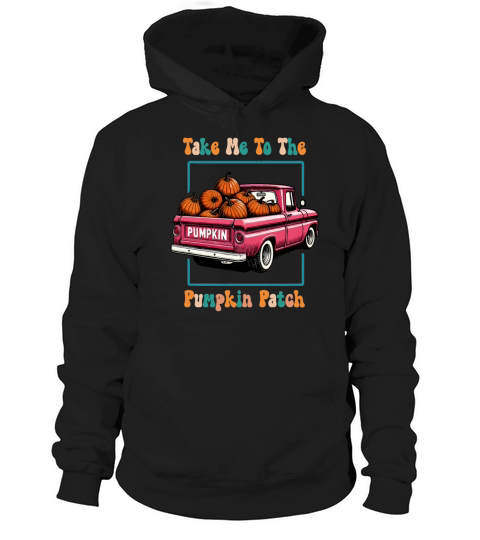 Rustic Vintage Truck Pumpkins Fall Thanksgiving Hoodie Unisex