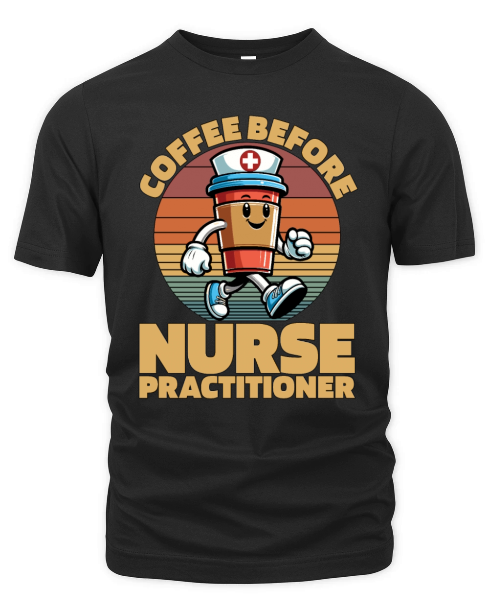 Nurse Practitioner Coffee Hospital Coffee Lover Organic Unisex T-shirt