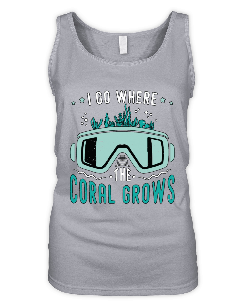 Snorkeling I Go Where The Coral Marine Biologist Organic Women's Tank Top