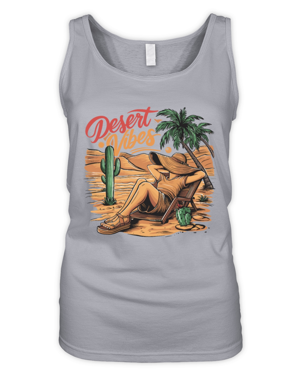 Sunset Desert Vibes Vacation Adventure for a Organic Women's Tank Top