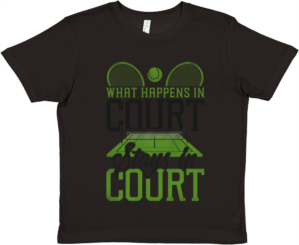 Funny Tennis Player Racket Tennis Premium Kids Crewneck T-shirt