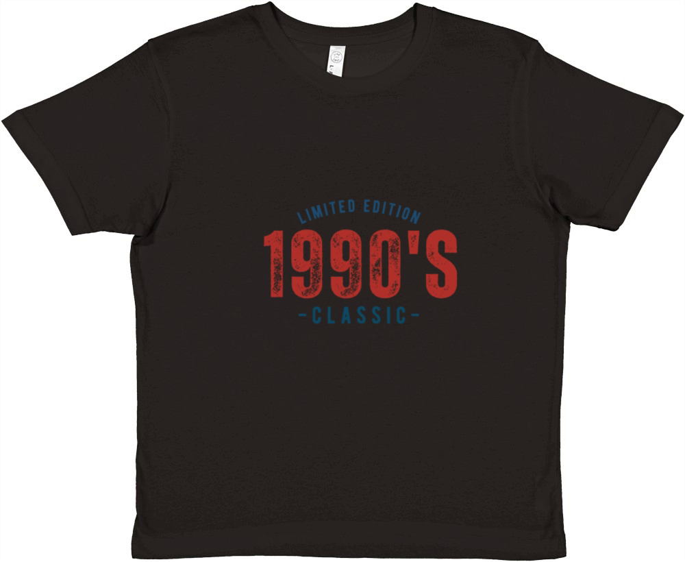 vintage design for people born in the 90s Premium Kids Crewneck T-shirt