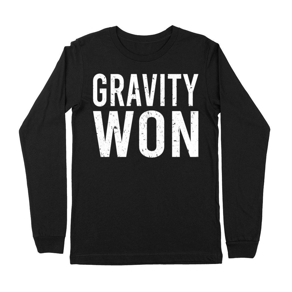 Vintage Gravity Won Funny Broken Arm Leg Bone Premium Long Sleeve