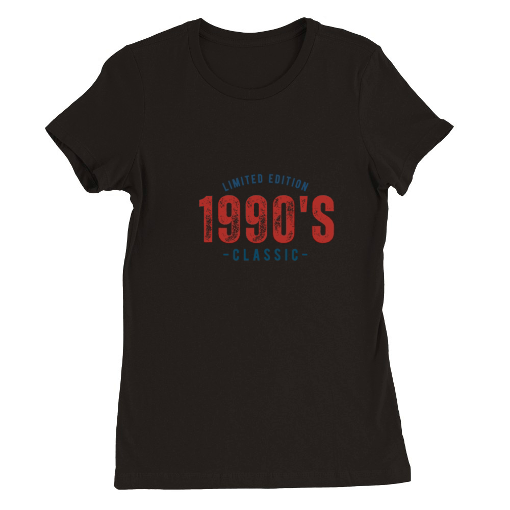 vintage design for people born in the 90s Premium Womens Crewneck T-shirt