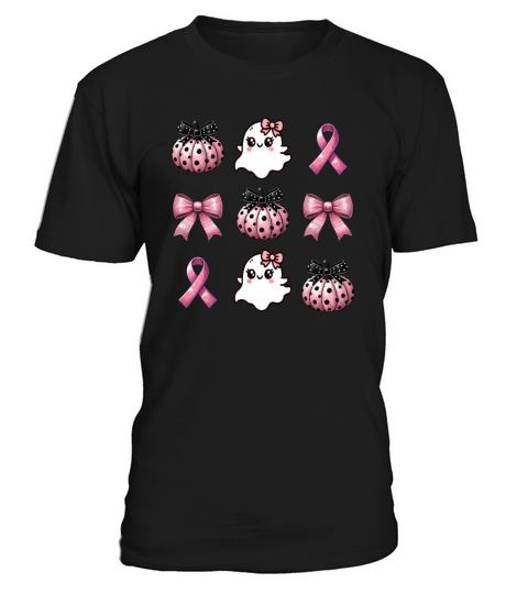 Breast Cancer Shirts Women Halloween In October T-Shirt Unisex