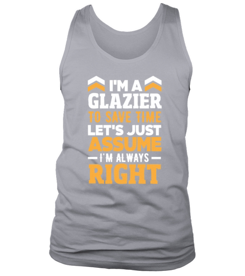 Funny Glazier Gift Tank Top Unisex
