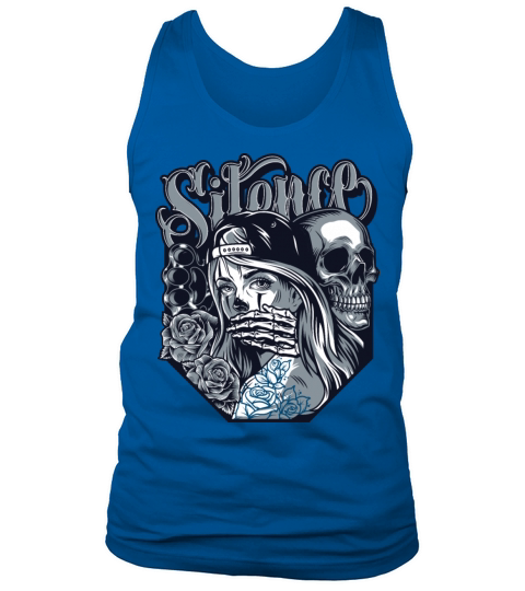 silence Chicano Vintage Design Tank Top Unisex
