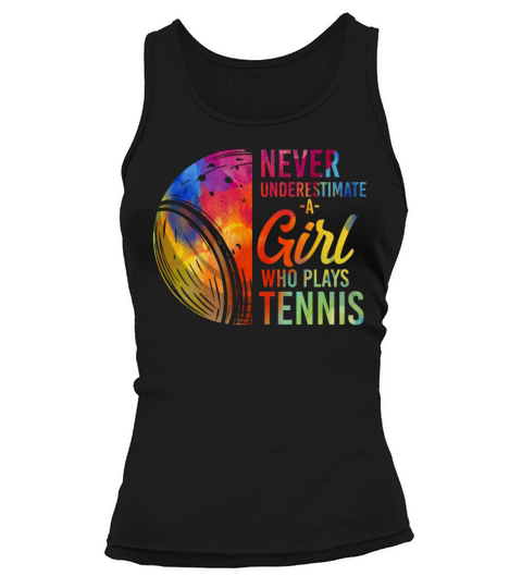 Funny Tennis Player Racket Tank top Woman