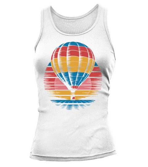 Hot Air Balloon Retro Sunset Vintage Adventure Tank top Woman