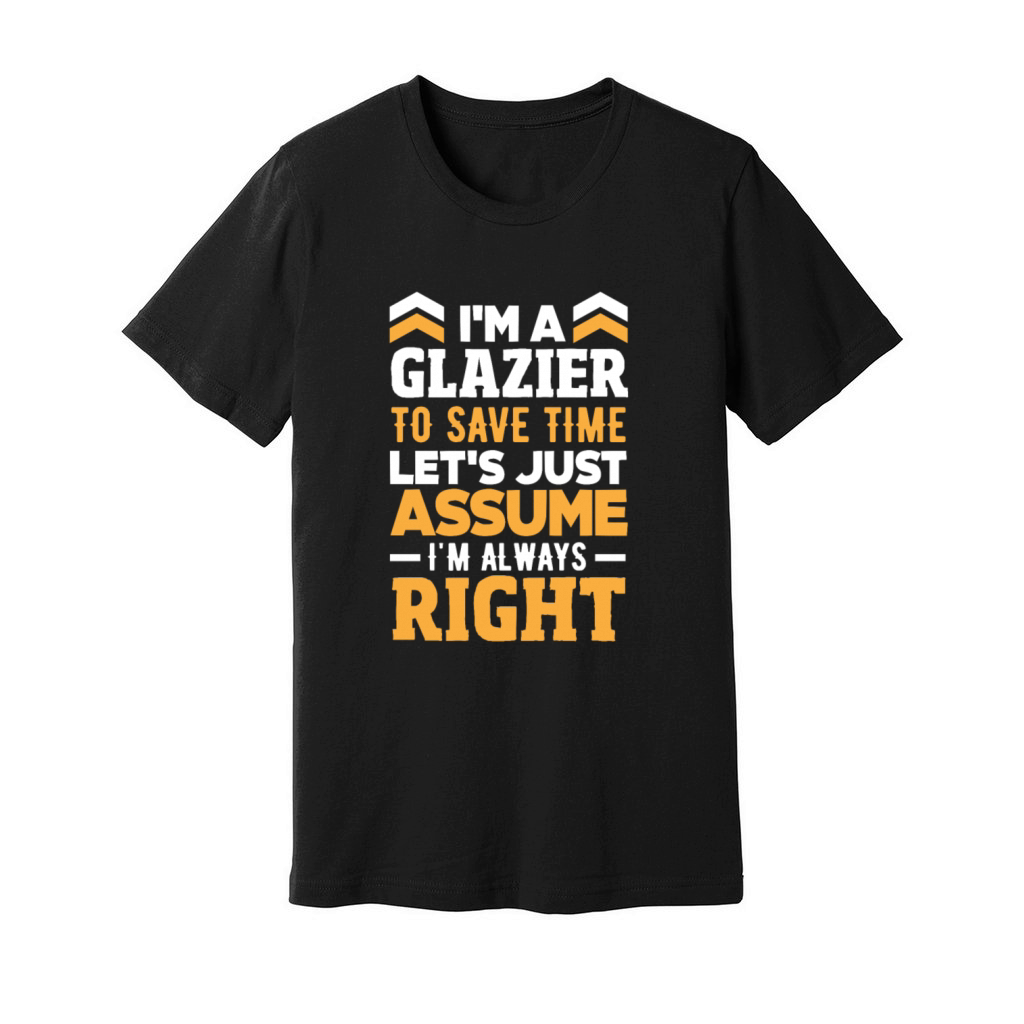 Funny Glazier Gift Unisex Jersey Tee