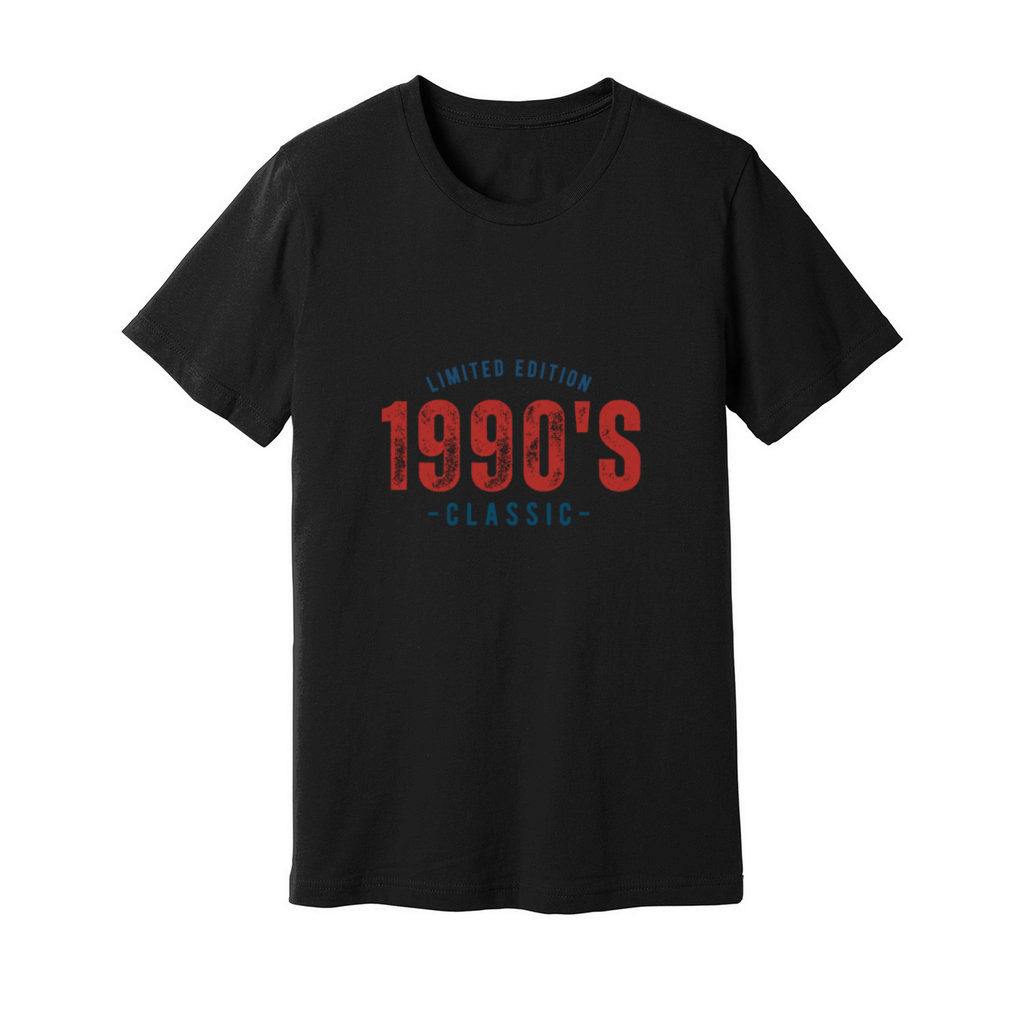 vintage design for people born in the 90s Unisex Jersey Tee