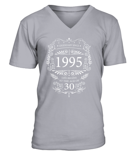 Legendary since 1995 Vintage 30 years V-Neck T-shirt