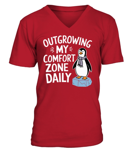 Outgrowing My Comfort Zone Daily Self-improvement V-Neck T-shirt
