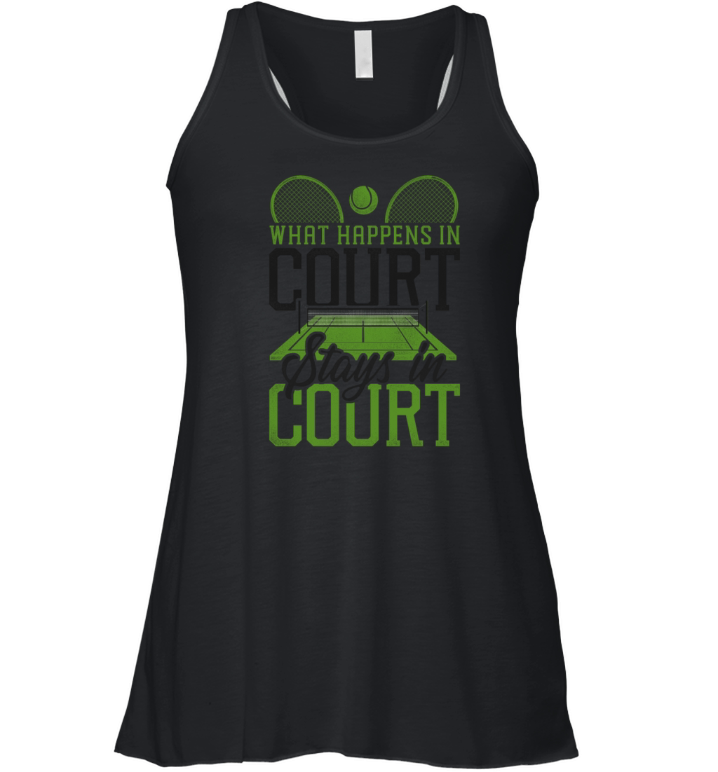 Funny Tennis Player Racket Tennis Women's Flowy Tank Top