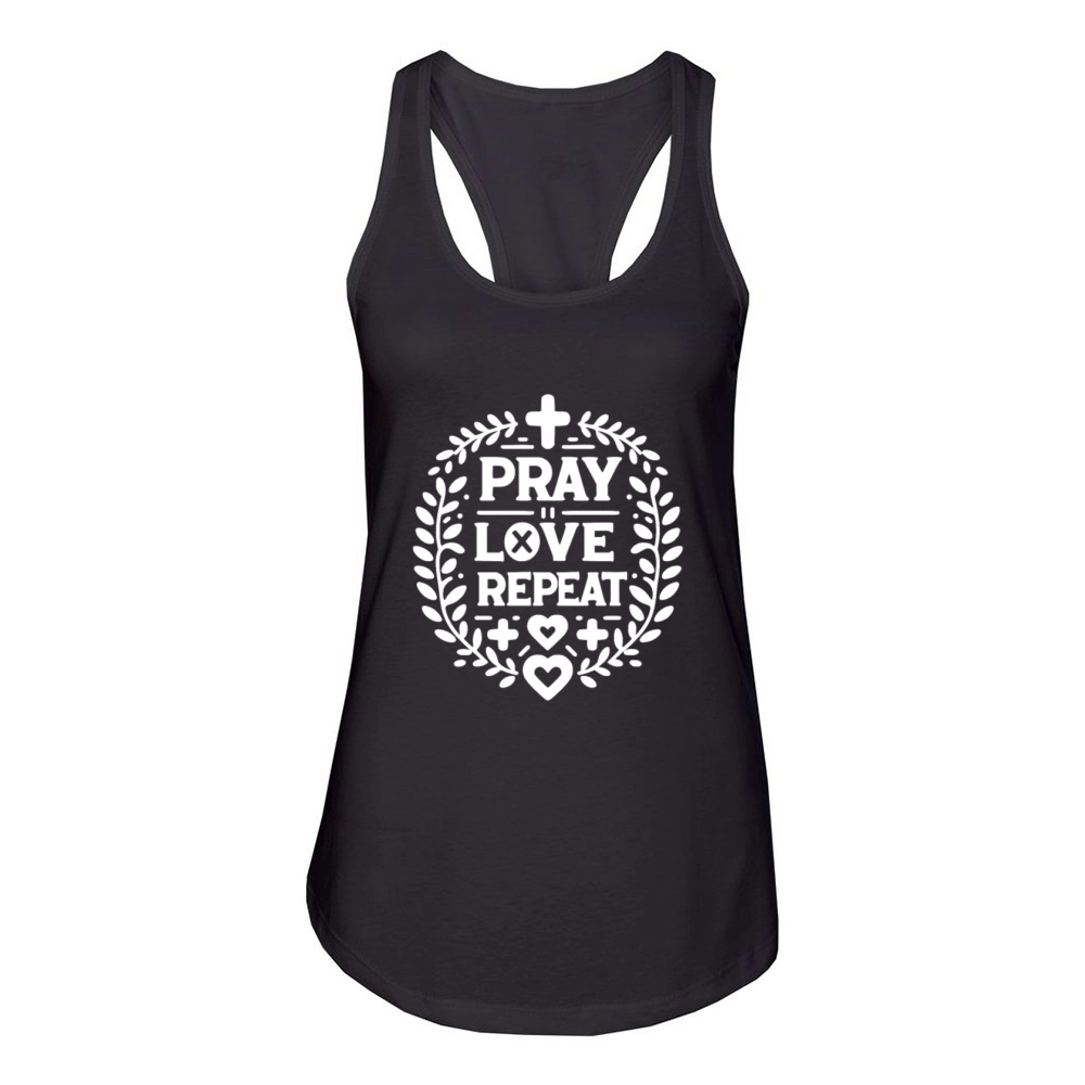 Pray Love Repeat Women's Racerback Tank