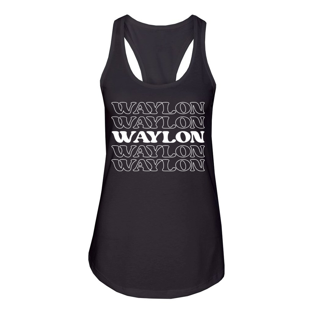 Waylon Name Personalized First Surname Women's Racerback Tank