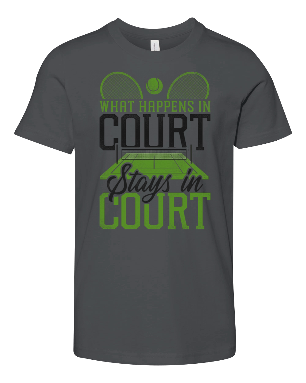 Funny Tennis Player Racket Tennis Youth Unisex Jersey Tee
