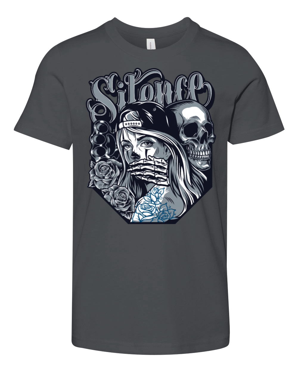 silence Chicano Vintage Design Youth Unisex Jersey Tee