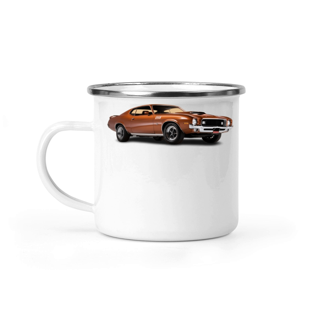 vintage muscle car 70 Camping Mug