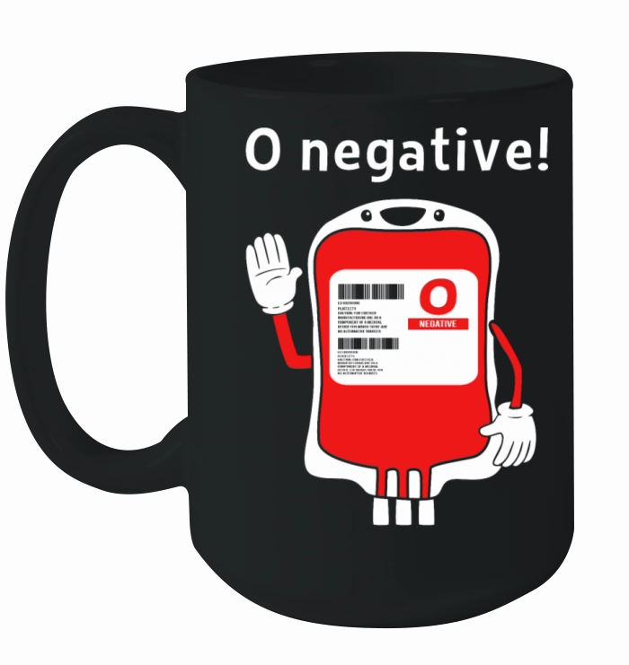 Blood Bank Phlebotomist O Negative Blood Donor Ceramic Mug