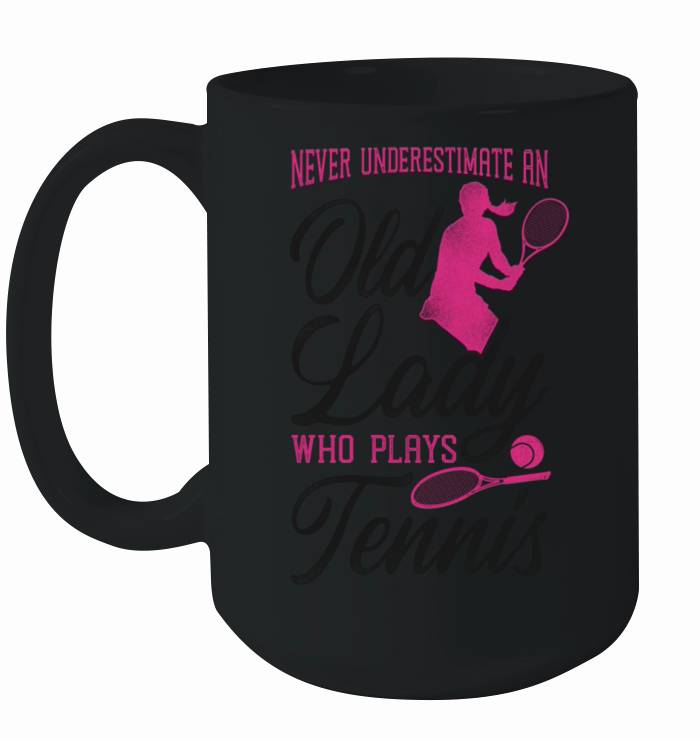 Funny Tennis Player Racket Grandma Ceramic Mug