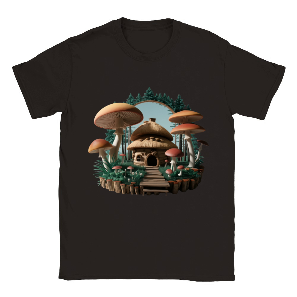 Mushroom cottagecore Classic Kids Crewneck T-shirt
