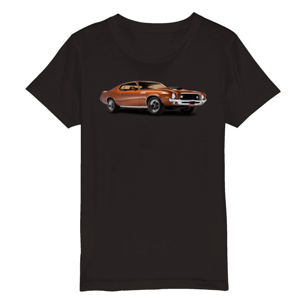 vintage muscle car 70 Organic Kids Crewneck T-shirt