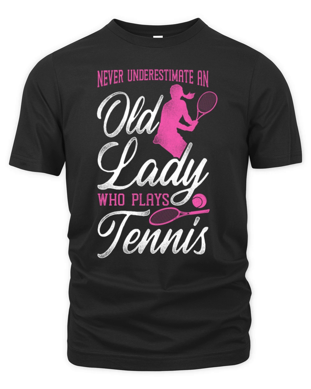 Funny Tennis Player Racket Grandma Organic Unisex T-shirt