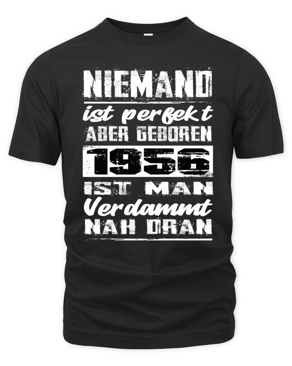 Nobody Is Perfect But Born 1956 Birthday Organic Unisex T-shirt