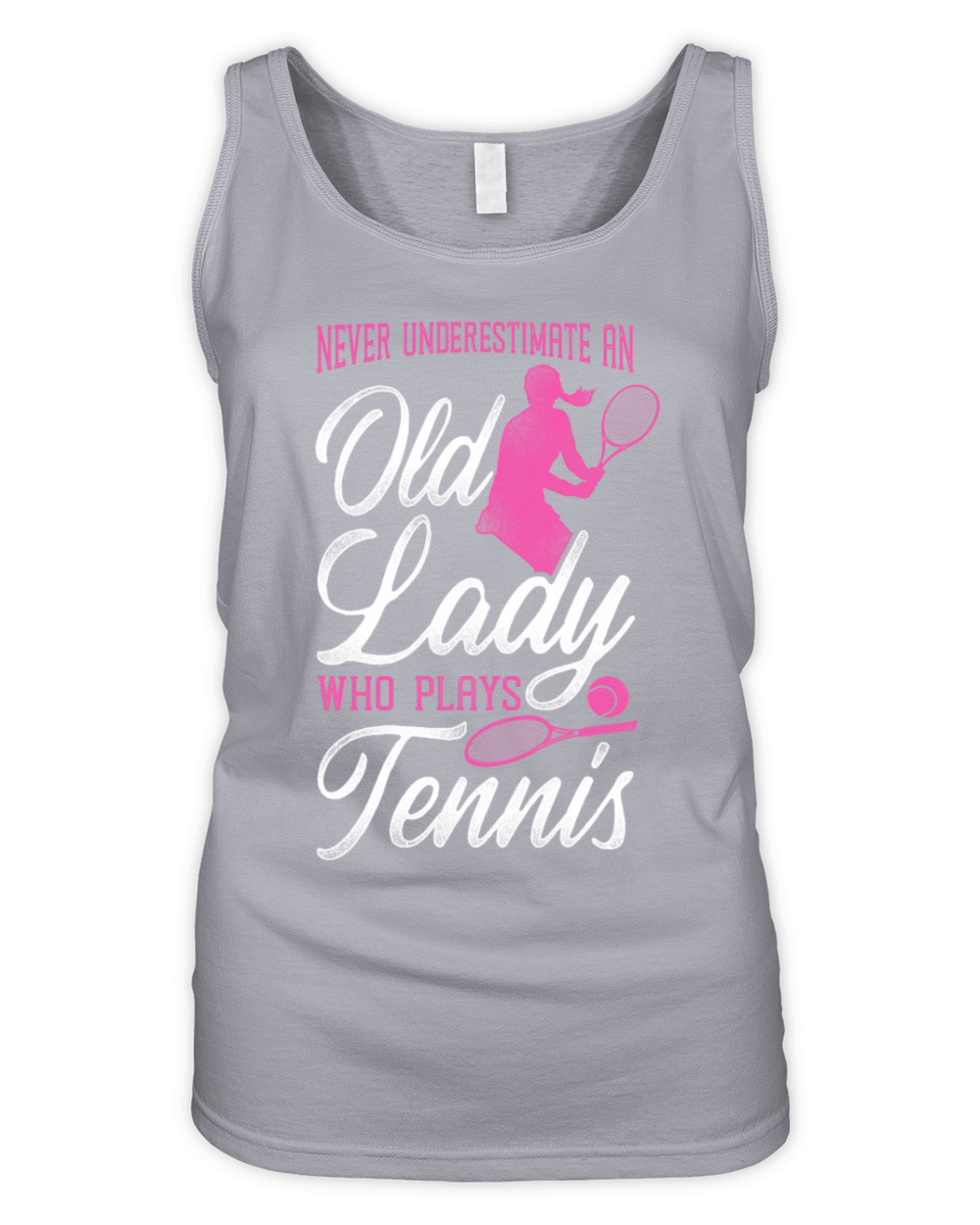 Funny Tennis Player Racket Grandma Organic Women's Tank Top