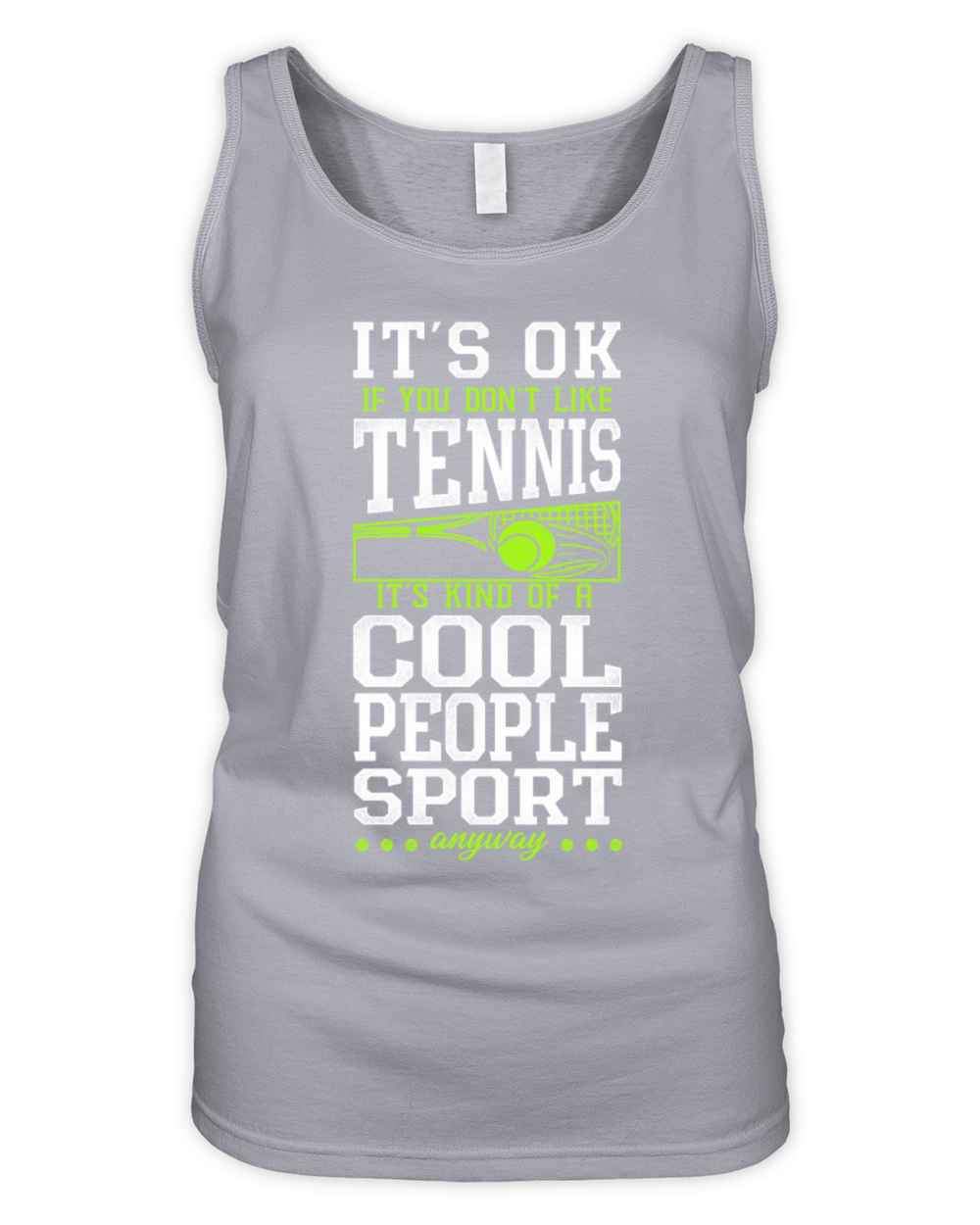 Funny Tennis Player Racket Its Ok Organic Women's Tank Top