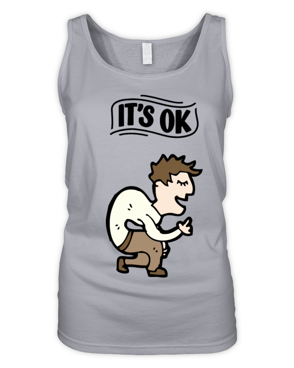 It’s OK Funny Sarcastic Print Organic Women's Tank Top