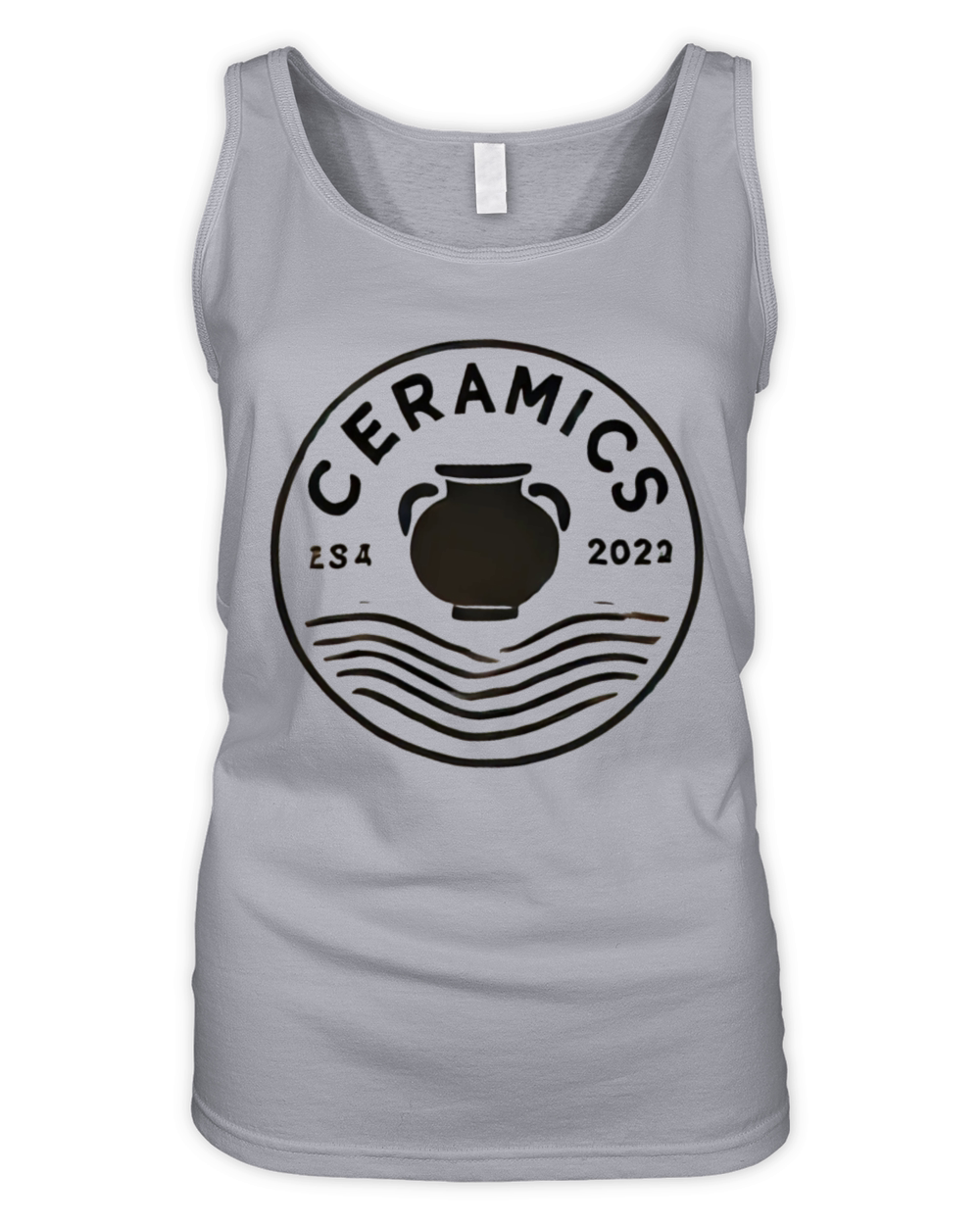 Vintage Ceramic Stamp Organic Women's Tank Top