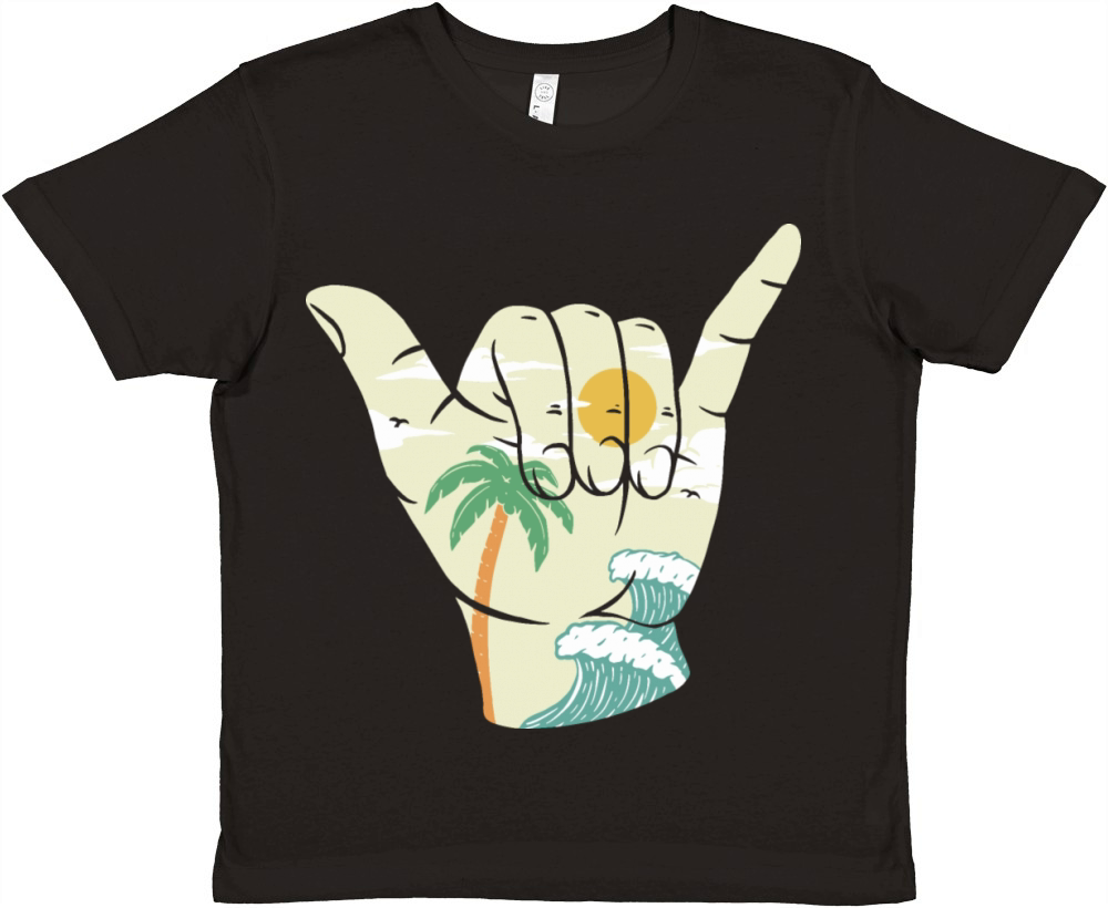 Summer Hand Premium Kids Crewneck T-shirt