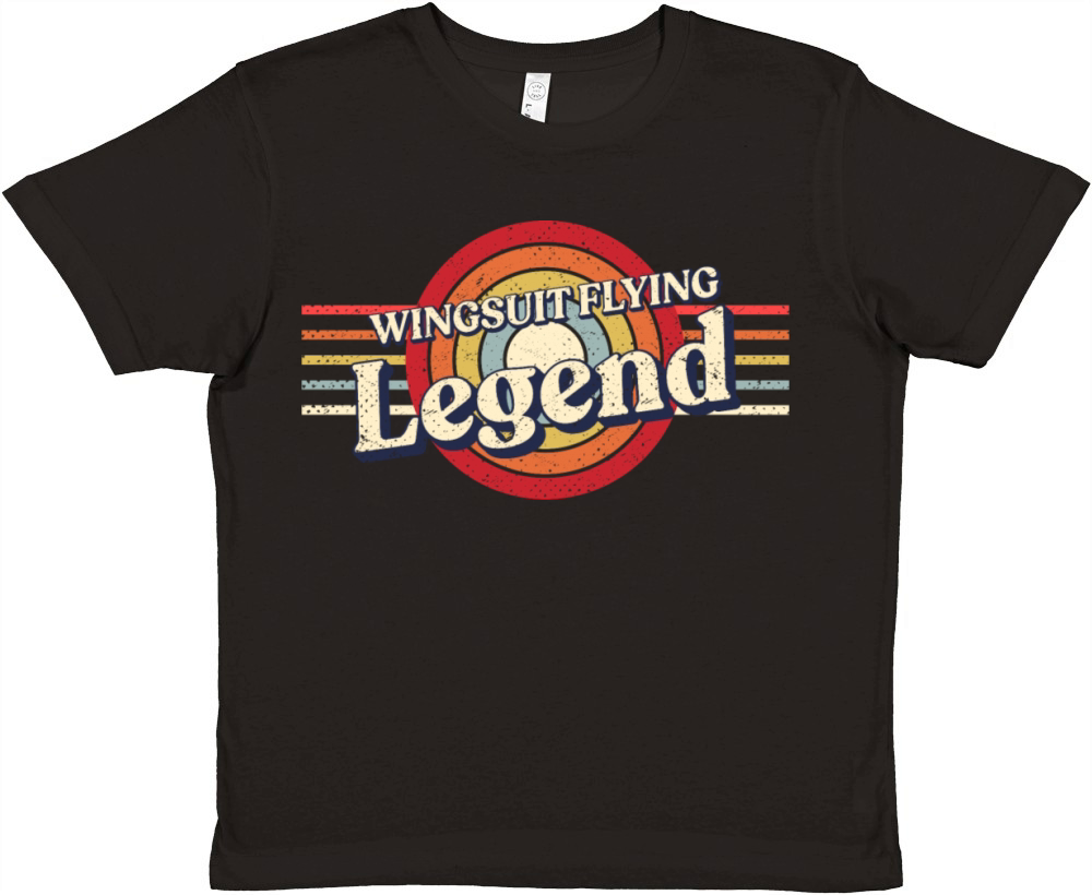 Wingsuit Flying Legend Wingsuiting Funny Wingsuit Premium Kids Crewneck T-shirt